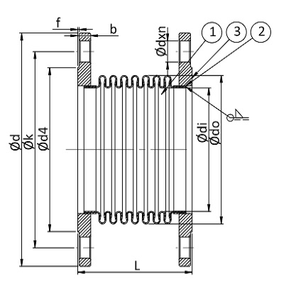 KHỚP NỐI GIẢN NỞ HLS - 30 MKS - L